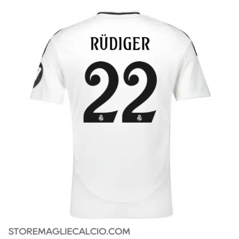 Real Madrid Antonio Rudiger #22 Maglia Gara Casa Repliche 2024-25